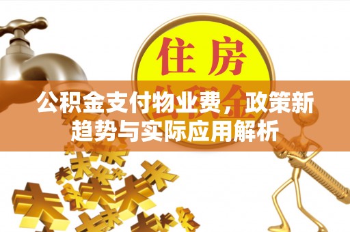 高雄公积金支付物业费，政策新趋势与实际应用解析