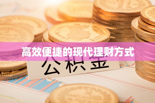 高雄高效便捷的现代理财方式