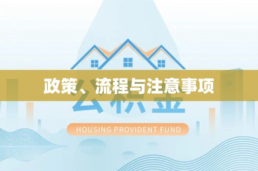 高雄政策、流程与注意事项