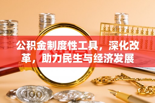 高雄公积金制度性工具，深化改革，助力民生与经济发展