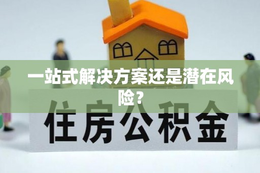 高雄一站式解决方案还是潜在风险？